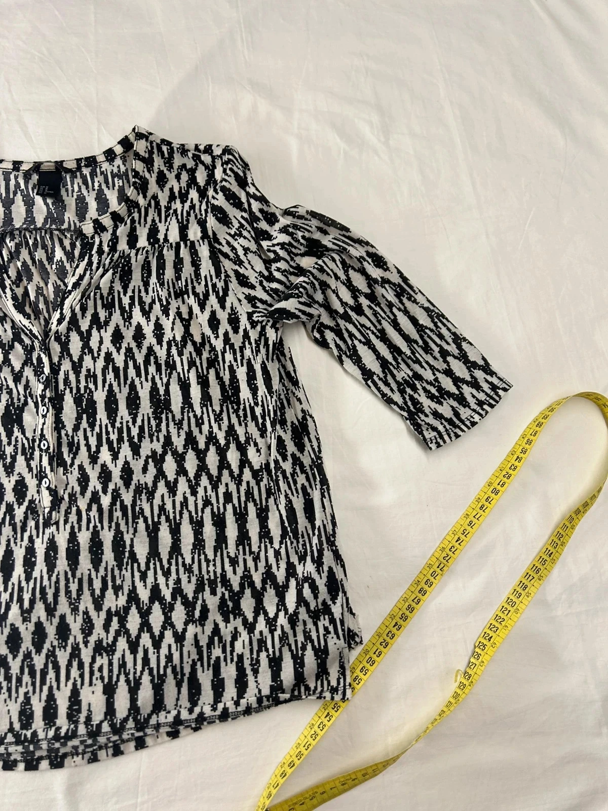 Vintage zwart-witte blouse h&m – photo 4